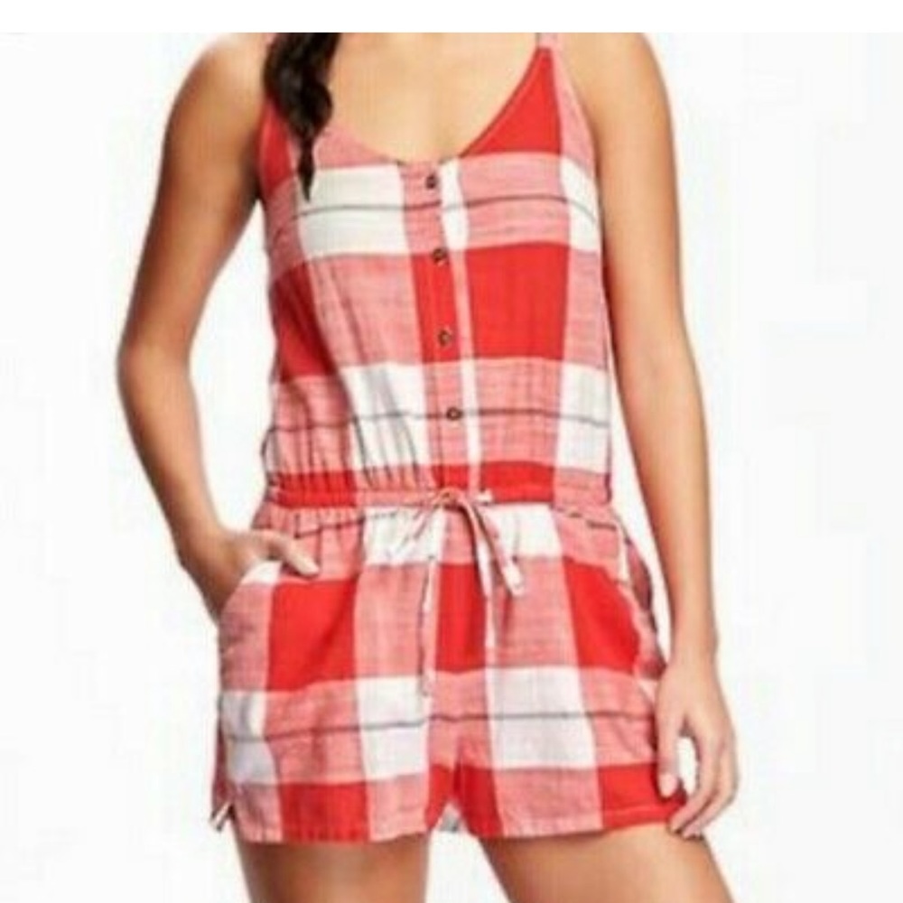 Checkered romper